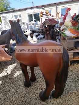 Figurka z żywicy KOŃ DUŻY BRĄZOWY 74 cm