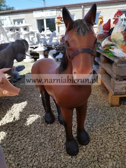 Figurka z żywicy KOŃ DUŻY BRĄZOWY 74 cm Figurka z żywicy KOŃ DUŻY BRĄZOWY 74 cm
