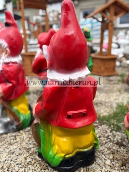 Figurka z żywicy Krasnal z koszem 80 cm