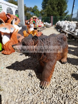 Figurka ogorowa z żywicy Niedźwiedź miś 55 cm