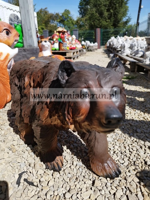 Figurka ogorowa z żywicy Niedźwiedź miś 55 cm Figurka ogorowa z żywicy Niedźwiedź miś 55 cm