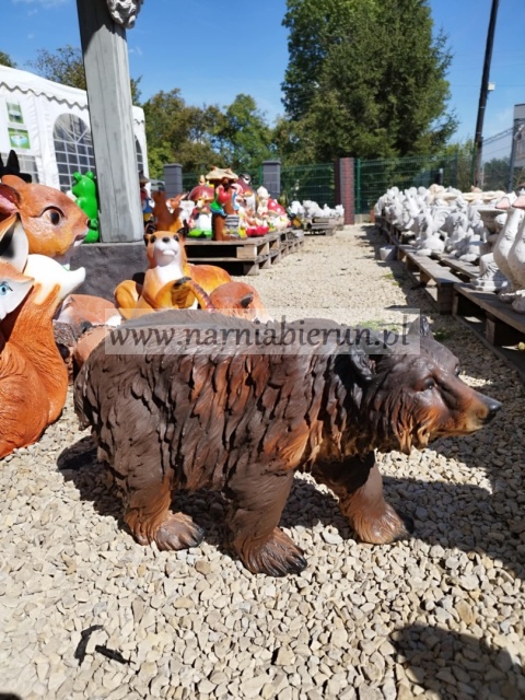 Figurka ogorowa z żywicy Niedźwiedź miś 55 cm Figurka ogorowa z żywicy Niedźwiedź miś 55 cm