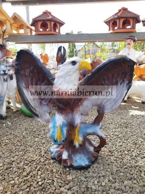 Figurka ogrodowa z żywicy Orzeł ptak 45 cm Figurka ogrodowa z żywicy Orzeł ptak 45 cm