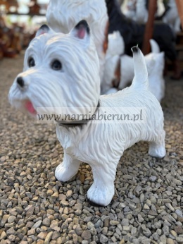 Figurka z żywicy Pies West stojący 52 cm