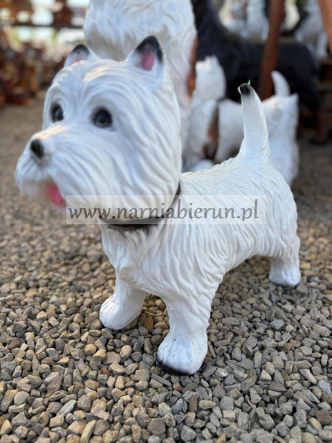 Figurka z żywicy Pies West stojący 52 cm Figurka z żywicy Pies West stojący 52 cm