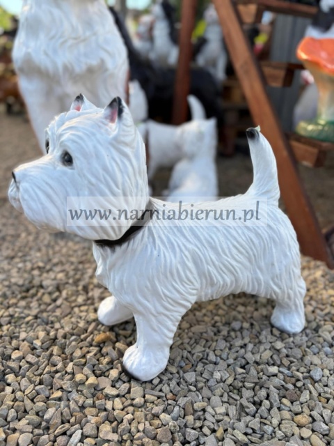 Figurka z żywicy Pies West stojący 52 cm Figurka z żywicy Pies West stojący 52 cm
