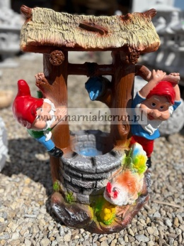 Figurka z żywicy Studnia z krasnalami 54 cm
