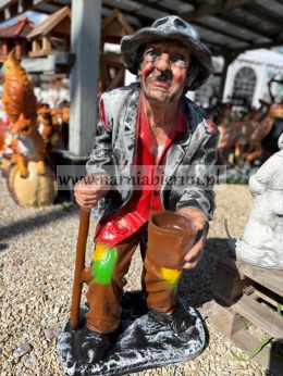 Figurka z żywicy Żebrak Stary Dziad 92 cm