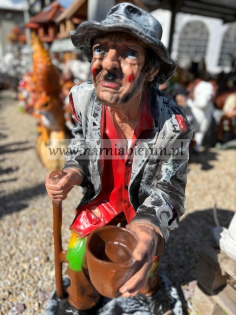 Figurka z żywicy Żebrak Stary Dziad 92 cm Figurka z żywicy Żebrak Stary Dziad 92 cm