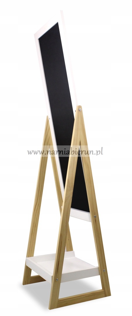 LUSTRO STOJĄCE PÓŁKA DREWNIANE 149CM W RAMIE BIAŁE LUSTRO STOJĄCE PÓŁKA DREWNIANE 149CM W RAMIE BIAŁE