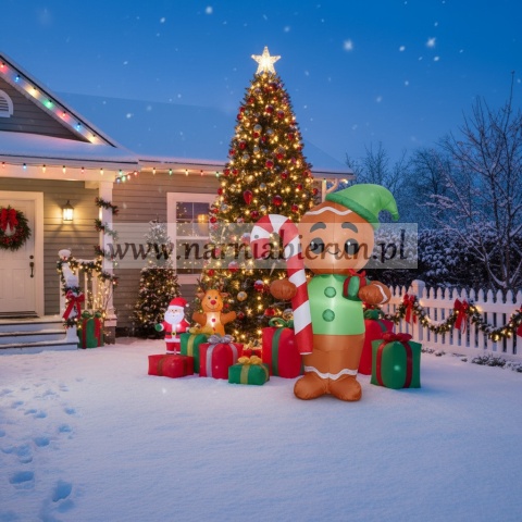 PIERNIK DMUCHANY Z PODŚWIETLENIEM LED 180 CM