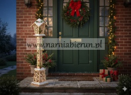 Świąteczna lampa latarnia LED 100cm 4 szt - dekoracja świąteczna