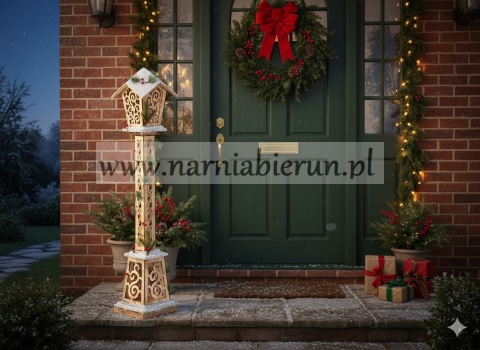 Świąteczna lampa latarnia LED 100cm 4 szt - dekoracja świąteczna