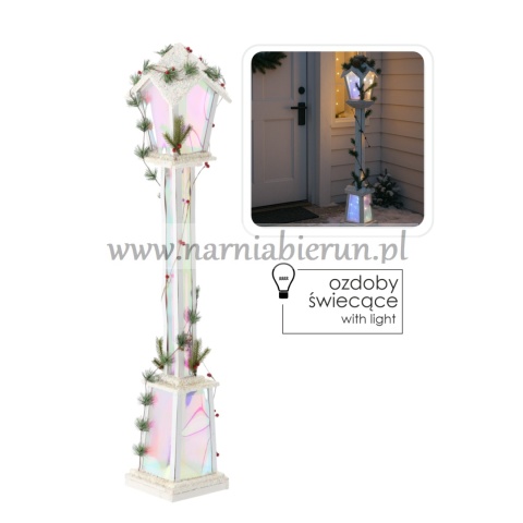Świąteczna lampa latarnia LED 120cm 4 szt - dekoracja świąteczna