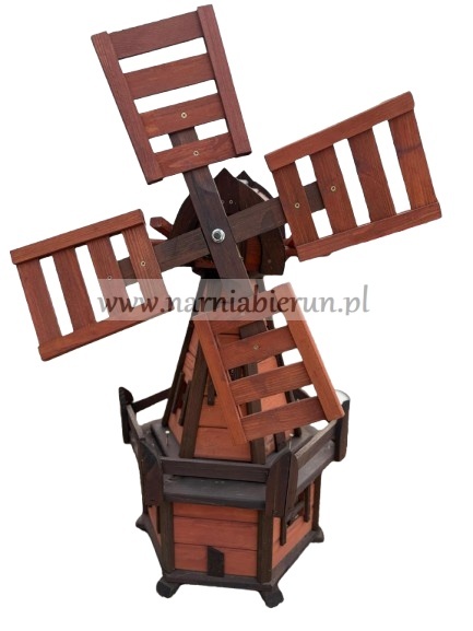 Wiatrak ogrodowy wiatraki drewniane Wysokość 110cm
