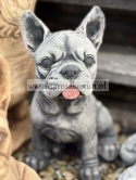 Figurka betonowa PIES BULDOG FRANCUSKI 27 cm.