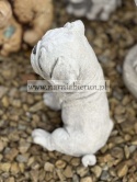 Figurka betonowa PIES PIESEK mały MOPS 16 cm.