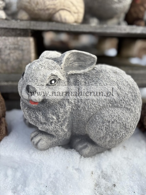 Figurka betonowa ZAJĄC zajączek królik polny 28 cm.