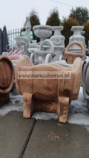 Figurka betonowa donica doniczka BECZKA MAŁA 30 cm.