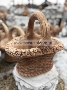 Figurka betonowa donica doniczka KOSZ KOSZYK WIKLINOWY 42 cm.