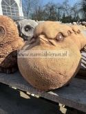 Figurka betonowa gruby PTAK gruby wróbel 15 cm.