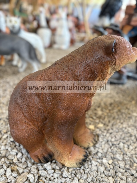 Figurka ogrodowa z żywicy Niedźwiedź miś 42 cm.