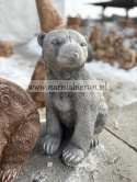 Figurka ogrodowa betonowa NIEDŹWIEDŹ siedzący MIŚ 40 cm.