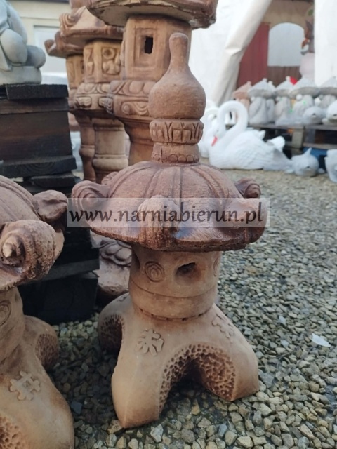 Figurka ogrodowa betonowa Pagoda Lampion chiński japoński 39 cm