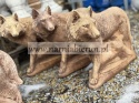 Figurka ogrodowa betonowa WILK STOJĄCY 60cm .
