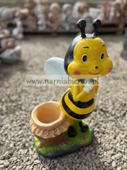 Figurka z żywicy pszczoła pszczółka maja z doniczką donica 52 cm.