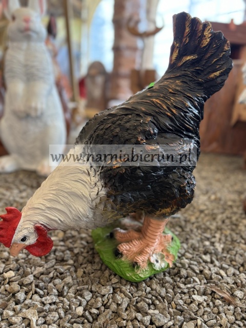 Figurka ogrodowa z żywicy KURA 55 cm