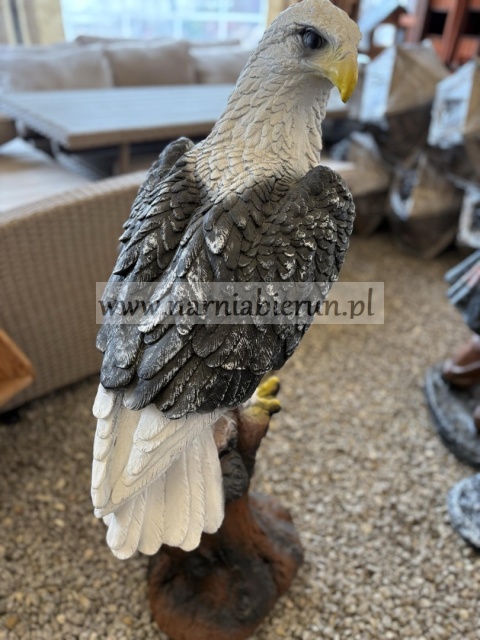 Figurka ogrodowa z żywicy ORZEŁ Szary Brązowy 105 cm.
