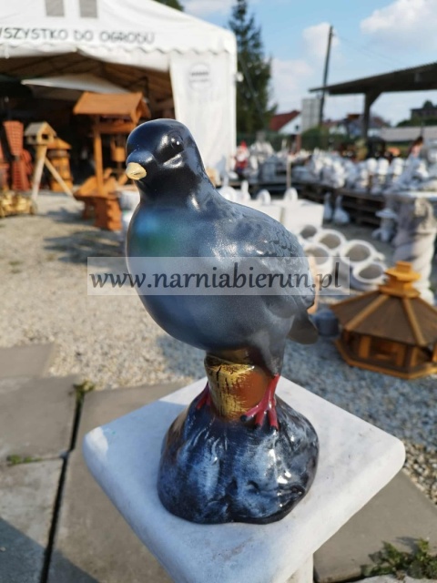 Figurka z ceramiki GOŁĄB gołąbek 27 cm