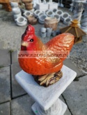 Figurka z ceramiki KURA kurka pomarańczowa 26 cm