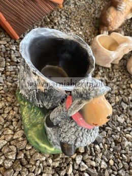 Figurka z ceramiki Owca baran baranek owieczka donica doniczka 30 cm