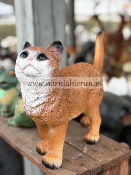 Figurka z żywcy KOT KOTEK rudy 30 cm