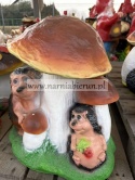 Figurka z żywicy GRZYB JEŻ prawdziwek 45 cm.