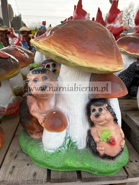Figurka z żywicy GRZYB JEŻ prawdziwek 45 cm.