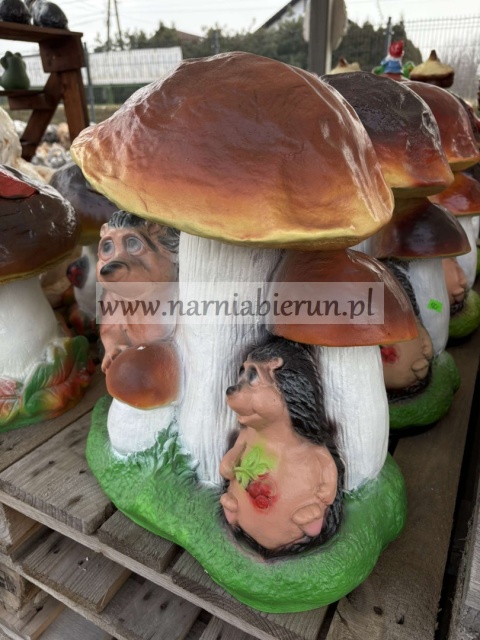 Figurka z żywicy GRZYB JEŻ prawdziwek 45 cm.