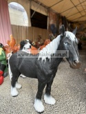 Figurka z żywicy KOŃ DUŻY CZARNY 103 cm