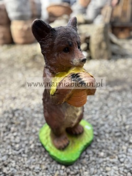 Figurka z żywicy NIEDŹWIEDŹ MIŚ stojący z miodem 53 cm.