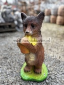 Figurka z żywicy NIEDŹWIEDŹ MIŚ stojący z miodem 53 cm.