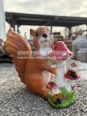 Figurka z żywicy Wiewiórka z krasnalami 65 cm.
