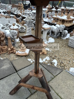 HIT Karmnik drewniany duży STODOŁA ALTANA XXL ze stojakiem stojak 150cm HIT