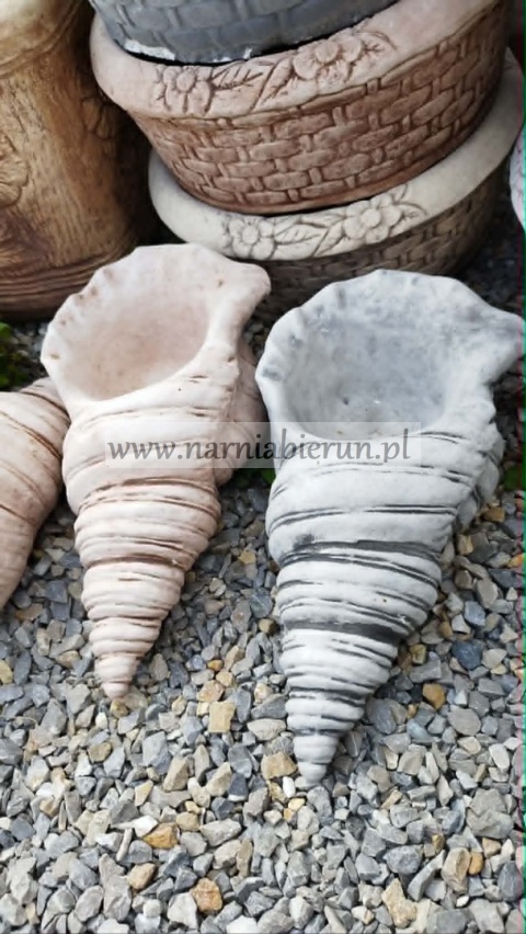 Donica betonowa Doniczka muszla muszelka 35 cm.