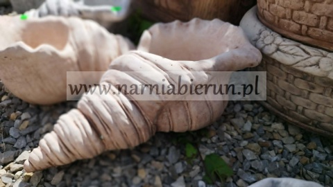 Donica betonowa Doniczka muszla muszelka 35 cm.