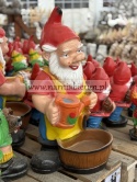 Figura z Żywicy KRASNAL Krasnoludek z konewką OGRODNIK 72 cm.