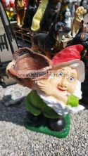 Figura z Żywicy KRASNAL OGRODOWY KOSZAŁEK-OPAŁEK 70 cm.
