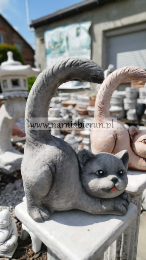 Figurka betonowa Figura Kot Filemonek kotek 35 cm.