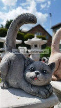 Figurka betonowa Figura Kot Filemonek kotek 35 cm.